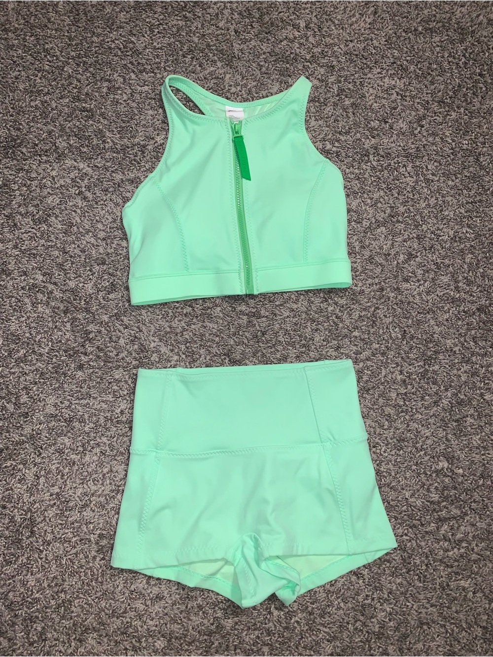 Fabletics Zip-Front Racerback Shaping Swim Set - Picture 4 of 13